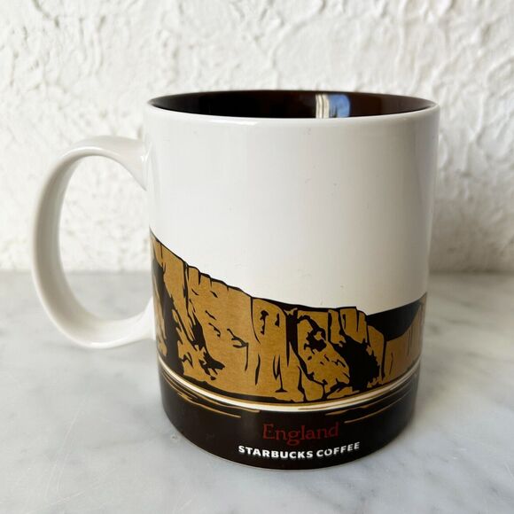 Starbucks England Global Icon Mug - 2014 Starbucks Coffee Cup 16 oz - Picture 3 of 6